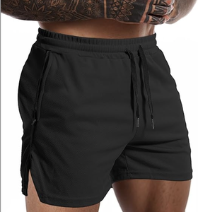 Shorts de sport pour hommes, légers, avec poche zippée, sans doublure, pour la salle de sport, la course à pied, logo personnalisé, vente en gros directe d'usine, nouveauté - Product Image 2