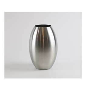 Jarrón de metal y vidrio con estilo contemporáneo Diseño de lujo versátil para el hogar Oficina Pieza decorativa Piso moderno Pared y Mesa - Product Image 1