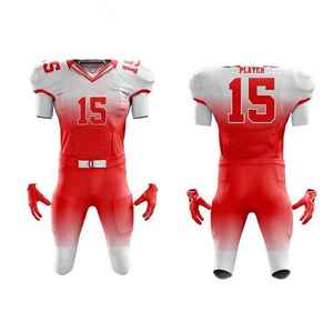 Uniforme de Fútbol Americano a Precio Razonable, Antibacteriano, de Secado Rápido, Media Manga, 100% Poliéster, Uniforme de Fútbol Americano Personalizado - Product Image 1