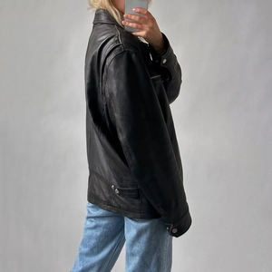 Chaquetas informales de talla grande para mujer, cálidas de invierno, sueltas, lisas, de piel de oveja auténtica, de talla grande, de Cuero 100% - Product Image 2