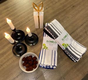 100% coton multicolore et blanc torchon de cuisine fil teint torchon ensemble en 3 6 8 12 pièces - Product Image 5