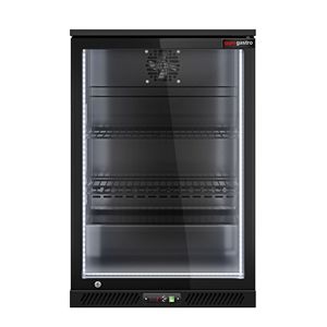 Enfriador comercial para barra trasera - 600 mm - 126 L - con 1 puerta de vidrio abatible - Negro - Product Image 6