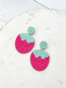 Pendientes de cuentas de semillas de vidrio ligeros artesanales con bordado para uso en fiestas - Product Image 3