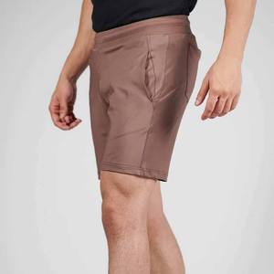 Haute qualité décontracté 100% polyester tricoté Shorts motif taille élastique respirant taille moyenne Style personnalisé solide disponible OEM - Product Image 2
