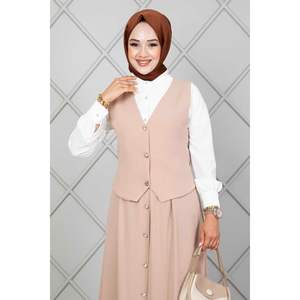 ชุดฮิญาบ3ชิ้นสีเบจ - Product Image 3