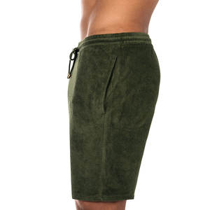 Short éponge en coton pour hommes de haute qualité pantalon de survêtement à motif solide à la mode avec coupe décontractée pour les vêtements de plein air de salon de gymnastique - Product Image 5