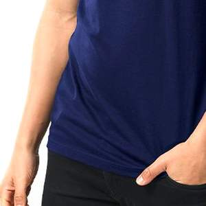 Camisetas de algodón 100% del fabricante al por mayor de alta calidad para hombre fáciles de ajustar con cuello en V y cuello redondo estilos tejido de punto transpirable - Product Image 5