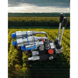 Ensemble de commande hydraulique à quatre sorties, vanne à 4 voies, type tracteur - Product Image 2