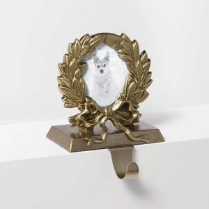 Elegante soporte de calcetín de Navidad de Metal estrella dorada festiva vacaciones chimenea gancho decoración del hogar - Product Image 3