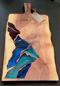 Planche à fromage en résine Planches à découper en résine en bois avec sécurité alimentaire avec plusieurs couleurs et formes pour l'utilisation de restaurants - Product Image 2