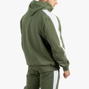 Sweats à capuche pour hommes personnalisés 100% coton éponge française broderie tissée lourde soleil délavé à l'acide fermeture éclair délavée - Product Image 3