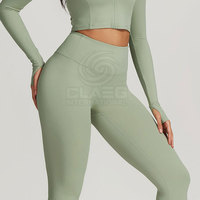 Ensemble de yoga 6 pièces uni pour femme, prix de gros, vêtements de sport, leggings d'entraînement, soutiens-gorge de sport, hauts