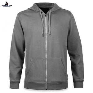 2025 Bán Buôn Mềm Cotton Thoải Mái Vải Dệt Kim Dây Kéo Hoodies Người Đàn Ông Mùa Thu Mỏng Trùm đầu Với Tùy Chỉnh In Ấn Thêu Logo - Product Image 2