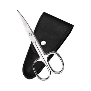 Ciseaux à ongles incurvés en acier inoxydable de qualité supérieure pour les soins de beauté, coupe des poils du nez, de la moustache et de la barbe - Pliables pour gauchers - Product Image 6
