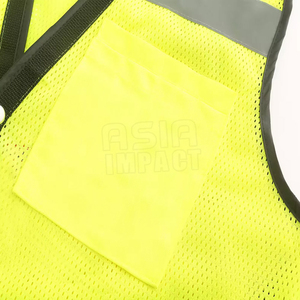 Gilet de sécurité d'approvisionnement d'usine avec logo Poches multifonctionnelles Protection de sécurité Gilet réfléchissant Vêtements d'arpenteur de sécurité - Product Image 5