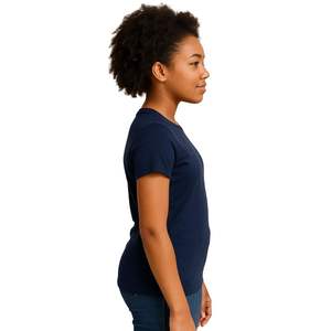 Zeta Phi Beta Amicette azul marino niñas camiseta algodón suave cuello redondo jóvenes hermandad ropa oficial Amicette Logo camiseta regalo - Product Image 3