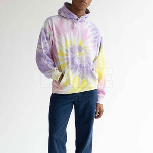 2025 Fábrica al por mayor Sudaderas con capucha Logotipo personalizado Tie Dye Sudaderas con capucha Poliéster Sudaderas con capucha de color personalizado para hombres - Product Image 2