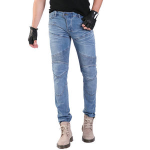 Jeans en denim pour motard D-Ride, confortables, respirants, à séchage rapide, pour hommes, avec protection et armure amovible, toutes saisons - Product Image 1