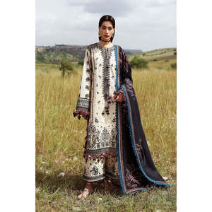 Vestido de lujo bordado de algodón Hussain Rehar DHANAK '26, Salwar Kameez, Choli, Lehenga Choli, Anarkali, Sari - Product Image 1