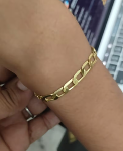 Pulsera de Latón chapado en oro de 18 quilates, joyería de moda, pulsera de bola de cadena de serpiente personalizada para mujer - Product Image 1