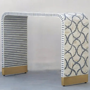 Vente chaude De Luxe Table Console Maison Salle À Manger Chambre À Coucher À La Main Modèle Personnalisé Meilleure Qualité Os Incrustation Miroir En Bois Gym - Product Image 1