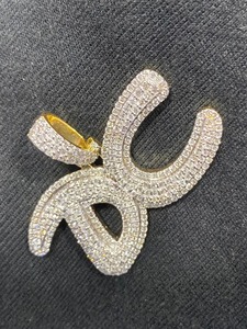 Moissanite diamante colgante HIP HOP colgante 925 plata esterlina moissanite diamante colgante suelto diamante moissanite - Product Image 2