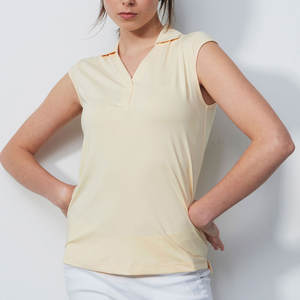 Fresh Piece Best Article Market Suministro en línea Camiseta Polo para mujer Friendly Budget Stand Collar Camiseta polo sin mangas única - Product Image 1
