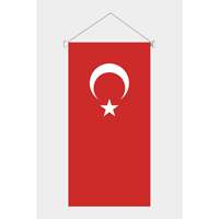 Drapeau personnalisé en forme de fanion pour événements professionnels, design personnalisable, fabriqué en Turquie