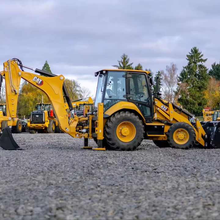 Used for Caterpillar 420F Wheel Loader New for CAT 420F Backhoe 5 Ton 1 Ton 6 Ton Bucket Included Engine Pump Core Components Loader