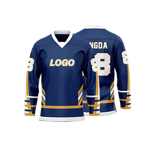 Diseño personalizado de manga larga jersey de hockey sobre hielo para los hombres al por mayor equipo de uniformes de hockey sobre hielo - Product Image 1