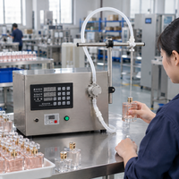 Pompe de remplissage électrique pour bouteilles en verre, petite machine de remplissage semi-automatique pour liquides, facile à utiliser, pour les aliments et les boissons