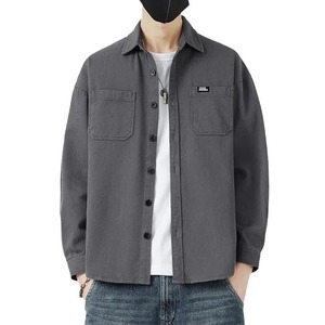 Veste d'hiver à carreaux en flanelle doublée de laine pour hommes avec bouton veste à capuche à manches longues pulls pour hommes manteau veste de style moto - Product Image 5