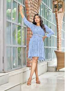 Lanzamiento de un nuevo catálogo Heavy Rayon con estampado de arrugas cómodo Summer Short Western Top para la venta en línea - Product Image 4