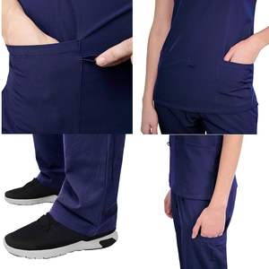 Conjuntos de uniformes médicos de algodón personalizados, pantalones para correr con estilo, trajes médicos de enfermería para hospitales al por mayor - Product Image 6