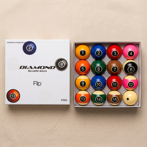 Bolas de Billar Diamond - Set de TV con Pantalla de 57.15mm para Pool Flip |   Edición de Partido de TV |   Hecho en Corea |   Resina Fenólica - Product Image 1