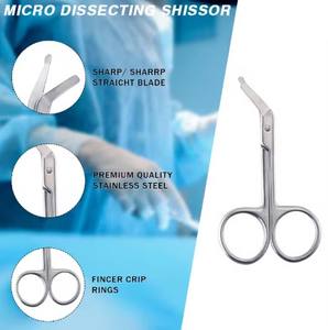 Ciseaux Iris de qualité supérieure, durables, à usage manuel, vente en gros, pour fournitures hospitalières, micro-ciseaux chirurgicaux - Product Image 4