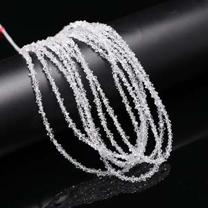 Cuarzo Herkimer Blanco Transparente de 3-4 mm, Corte Brillante Facetado, en Forma de Chip y Pepita para la Fabricación de Joyas - Product Image 4