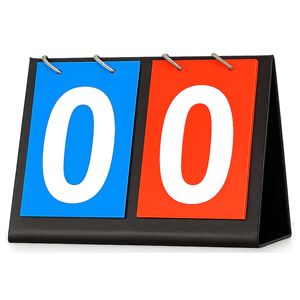 Chuyên Nghiệp Xách Tay 2 Chữ Số PVC Lật Bảng Điểm Cho Bóng Đá Bóng Rổ Bóng Bàn Bóng Chuyền Cầu Lông Điểm Hội Đồng Quản Trị - Product Image 1