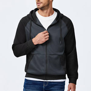 เสื้อฮู้ดของผู้ชายเสื้อผ้าแนวสตรีทของ2025ซักด้วยกรดเทอร์รี่เฮฟวี่เวทโอเวอร์ไซส์แบบรูดซิป - Product Image 3