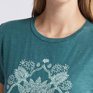 Camisetas de gran tamaño para mujer de alta calidad hechas a medida, estilo informal transpirable, cuello redondo, logotipo impreso para el verano, respetuoso con el medio ambiente - Product Image 5