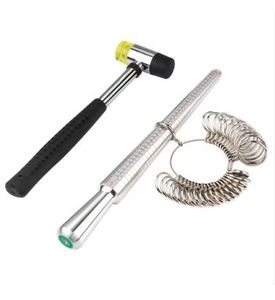 Bán buôn nhà sản xuất của đồ trang sức công cụ 3 cái đồ trang sức làm công cụ Kit Nhẫn enlarger dính cao su búa Kích cỡ đo kim loại - Product Image 1