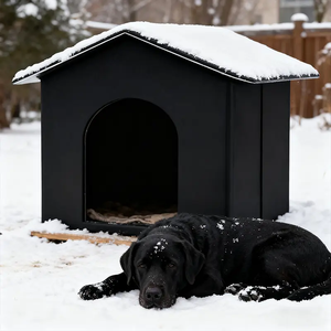 في الهواء الطلق للماء معزول خيمة الحيوانات الأليفة مرتفعة للقطط متعددة-استخدام جولة مأوى القط الضالة - Product Image 2