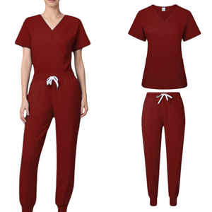 Nouvelle conception de fabrication, uniforme médical unisexe, ensembles de blouses médicales, tissu tissé en polyester/coton, usage hospitalier - Product Image 1
