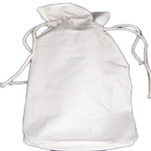 กระเป๋าผ้าใบผ้าฝ้ายแบบผูกเชือกคู่ผ้ามัสลินแบบนำกลับมาใช้ใหม่ได้สำหรับเครื่องประดับลูกกวาดหรือของขวัญแต่งงานพร้อมสายปิด - Product Image 1