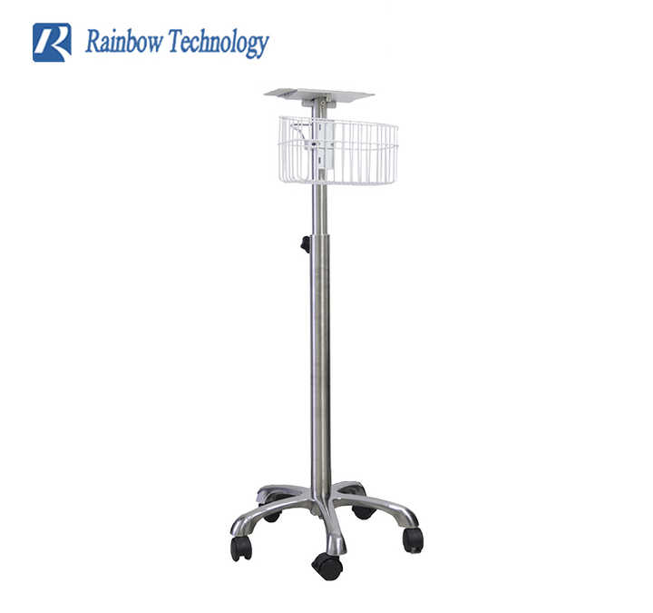 Patient Monitoring Upgrade Rack Adjustable Height Medical Accessories – Vital Signs Monitor Stand ...