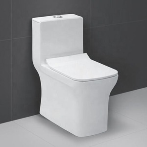 Nuevo estilo redondo Sudeste asiático Baño Armario de agua Tazones de baño Siphonic Inodoro de una pieza - Product Image 6