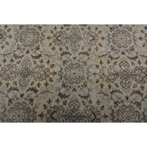 Vintage Turkish Rug Beige Brown 3.1x6.8ft Handmade Wool Large Area Patchwork Design Rectangular Hallway Pattern Latex for Rooms - Product Image 5