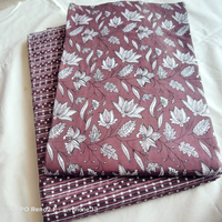 Baru 2024 grosir kain tekstil India kain 100% katun kain garmen bahan Floral blok tangan cetak Layar produsen
