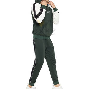 Chándal de talla grande de algodón y poliéster hecho de la mejor calidad, conjunto de dos piezas, chándal en blanco a la venta - Product Image 4