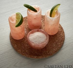 Vaso de chupito de sal de roca rosa del Himalaya natural para cócteles, vodka, whisky para uso en restaurante, artesanías naturales hechas a mano - Product Image 3